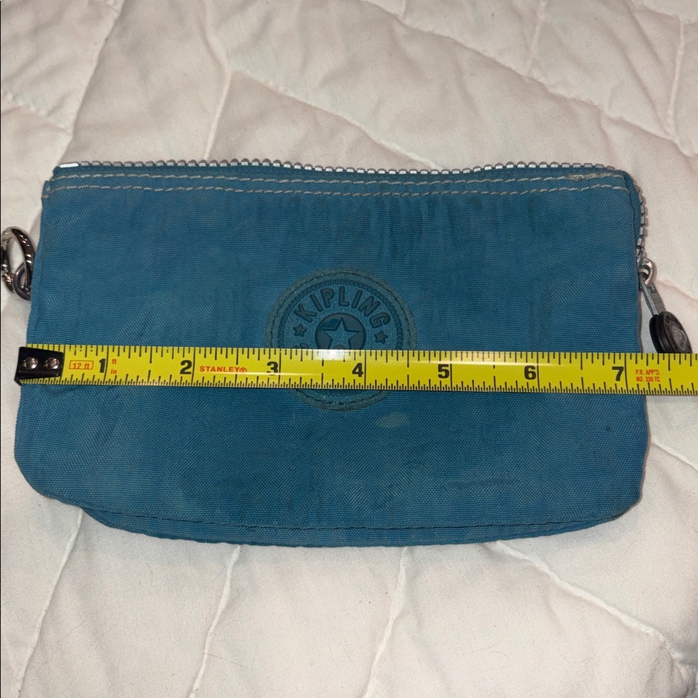 Kipling Teal Pouch with Keychain - Picture 8 of 8